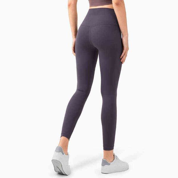 Vnazvnasi cintura alta fitness leggings novo tecido macio fêmea push up yoga calças musculares jeggings jeggings respirável mulheres calças H1221