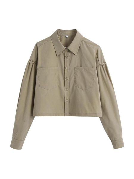 

women's blouses & shirts type 2021 spring street hipster cardigan lapel loose blouse a undertakes, White
