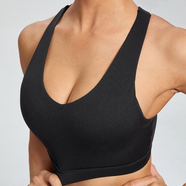 

yoga outfit sports bra woman women gym vest female push up bralette active without frame underwear