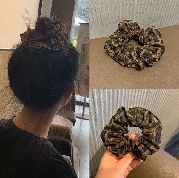 

75% off design red big sister's hairband french large intestine circle medium wide hair rope tie, Pink