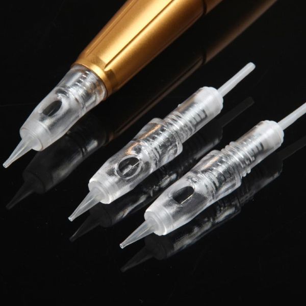 

tattoo needles cartridge disposable sterilized permanent makeup microblading tips for eyebrow lip easy click
