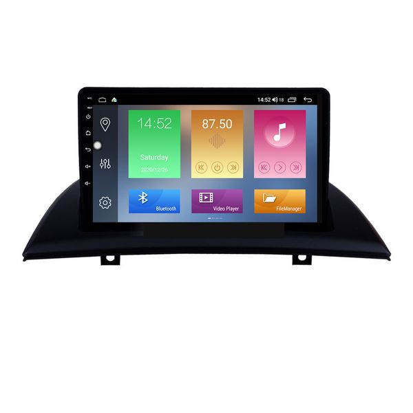 Android Car DVD 9 polegadas Jogador GPS Auto Navegação Sistema para BMW X3 2004-2012 com AM FM Radio Music Th Tuner SWC