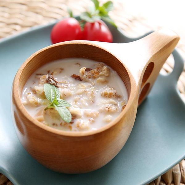 

cups & saucers wood cup food storage jar eco-friendly tea porridge soup bowl portable anti-fall coffee outdoor tourist juice water mug