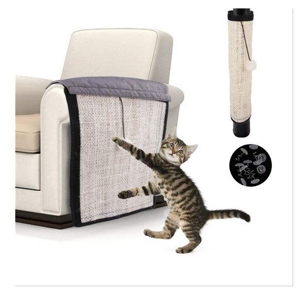 

kennels & pens pet creative prevention grind claw pads cat grab board sisal can nail handrail style sofa fixed firmly protection
