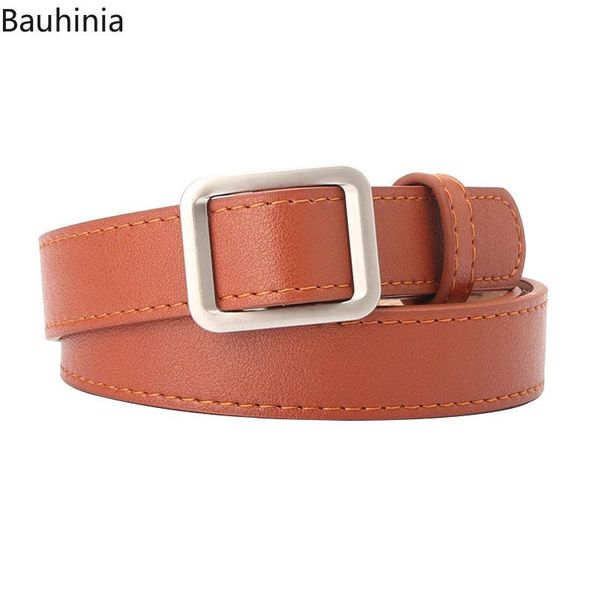 

belts women faux leather belt candy color thin skinny waistband adjustable dress strap cinturon mujer cinto feminino, Black;brown