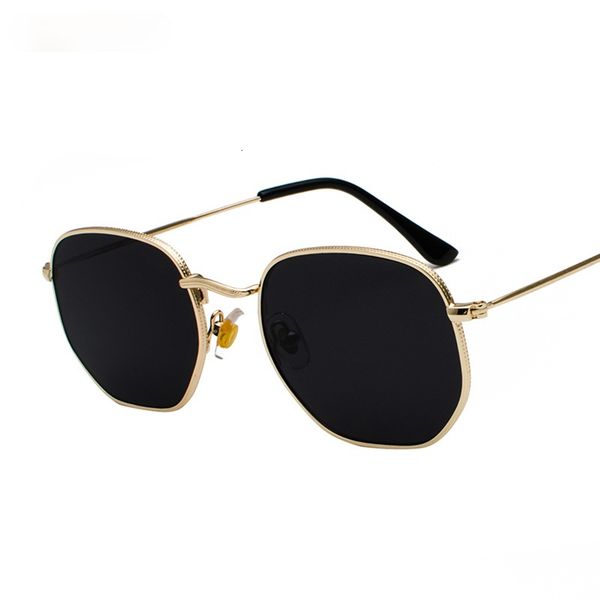 

sunglasses 2021 vintage men square metal frame pilot mirror classic retro sun glasses women luxury summer eyewear, White;black
