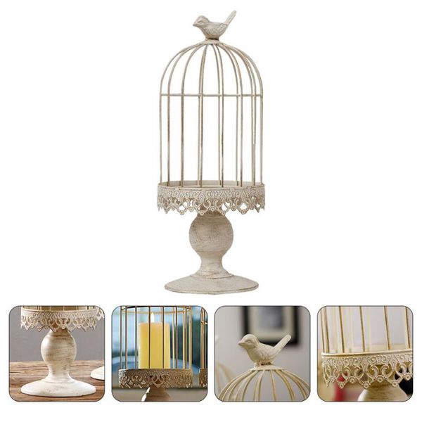 

candle holders 1pc retro holder decor chic stand festival candlestick beige