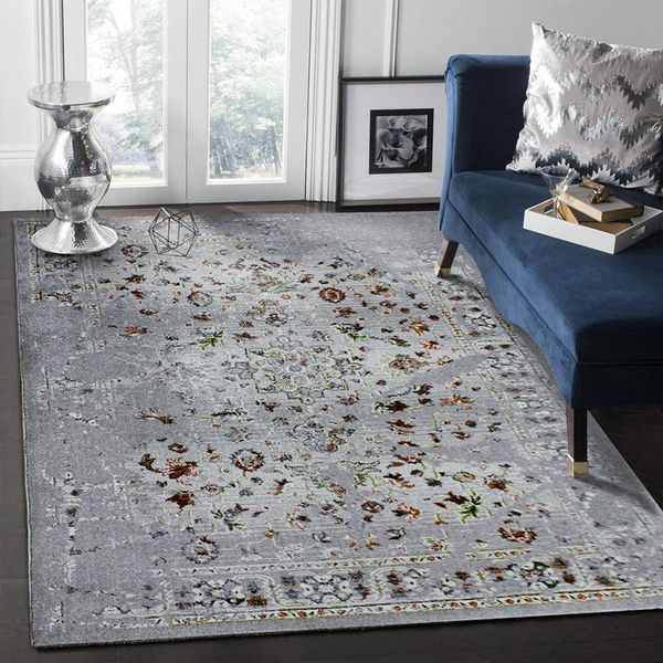 

carpets bohemian vintage for living room american persian bedroom carpet anti-skid table rugs thick study chair mat floor