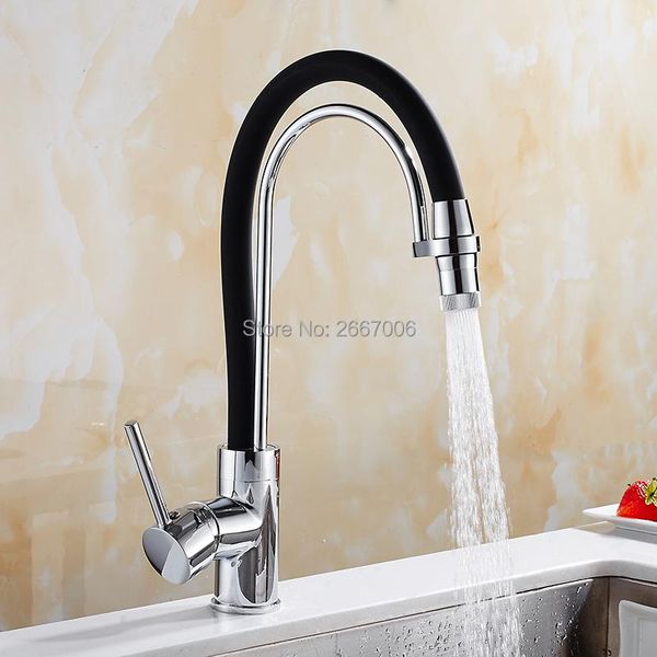 

kitchen faucets gizero ly chrome and black flexible mixer tap sink faucet dual ways water out spout pull torneira cozinha gi2114