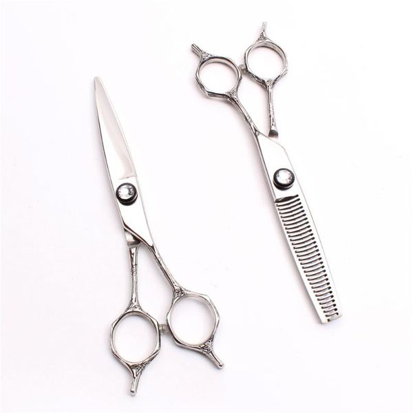 

hair scissors 6" 17.5cm 440c customized logo hairdressing cutting / thinning professional haircut shears c9018