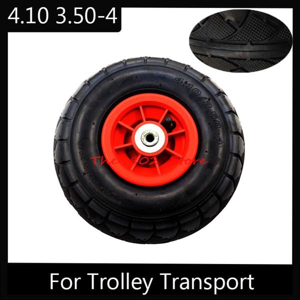 

motorcycle wheels & tires 4.10/3.50-4 rubber pneumatic tire with hub for trolley transport wheel accessories
