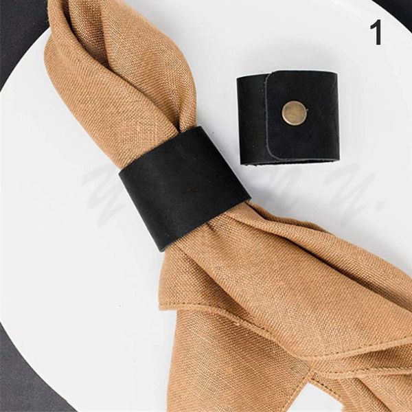

napkin rings leather handmade rustic holder for home table christmas decor wedding dinner party valentine
