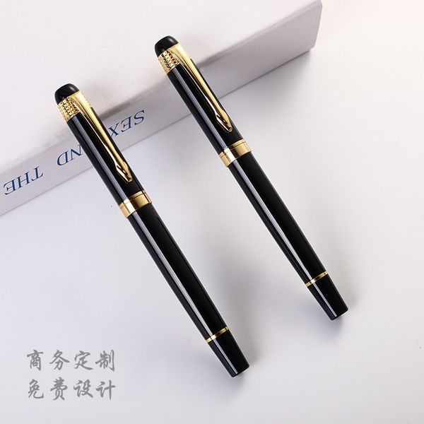 

fountain pen metal straight black signature gift lettering business