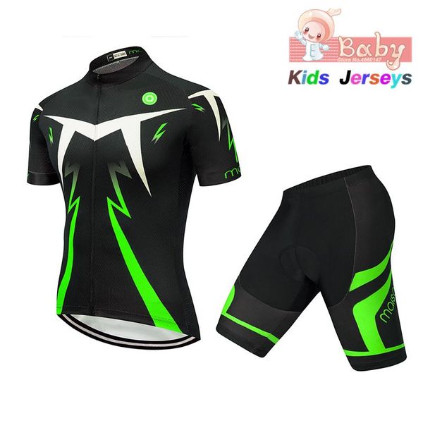 

racing sets boy's girl's cycling jersey set child bike clothing ropa ciclismo kids sports suit bicycle children, Black;blue