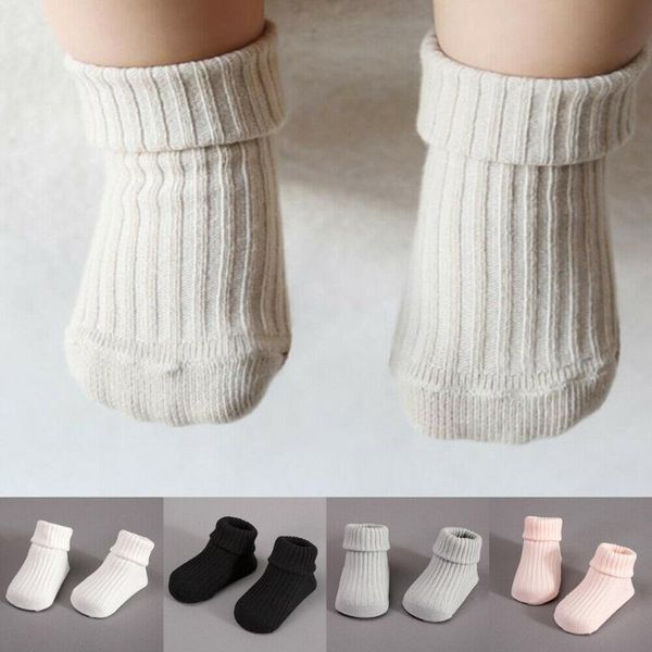 

socks born baby boys girls knitted pom booties pink cream gray white, Pink;yellow