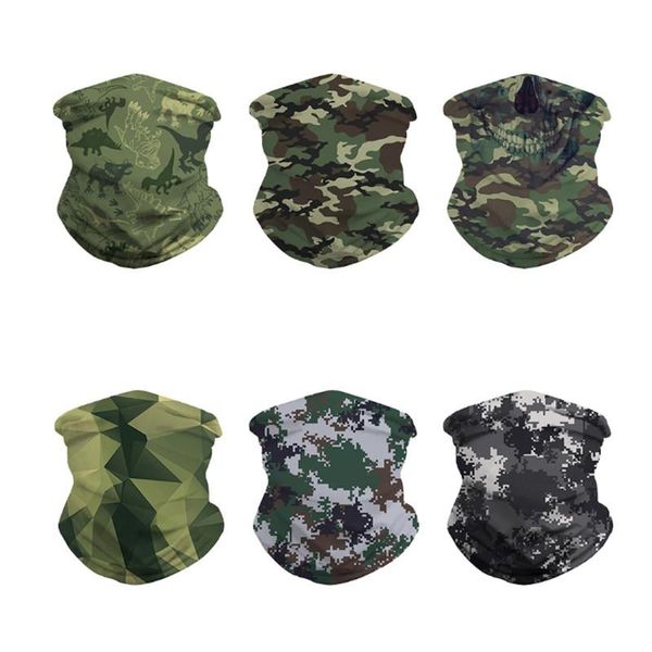 

scarves multi-function camouflage bandana with sublimation print neck tube balaclava sport seamless breathable face scarf, Blue;gray