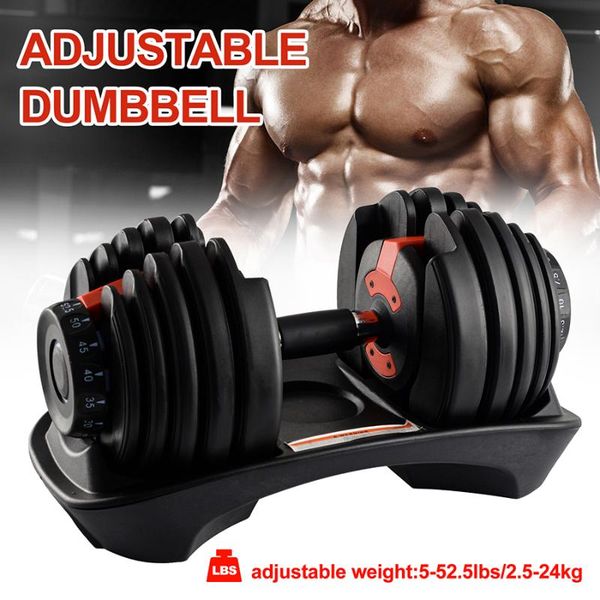 

fitness 24kgs 54lbs exercise equipment dumbbells adjustable set for men in stock