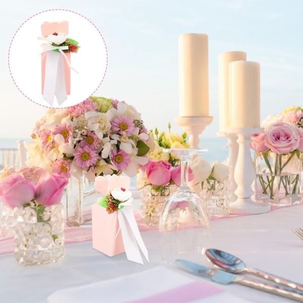 

gift wrap 1 set paper vase shape boxes wedding presents candy cases with ribbon