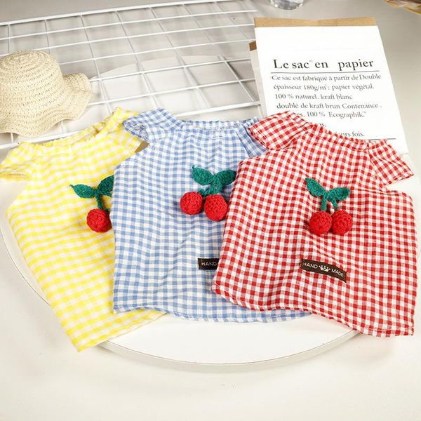 

cat costumes pet clothes summer dog shirt teddy bichon pomeranian small girl