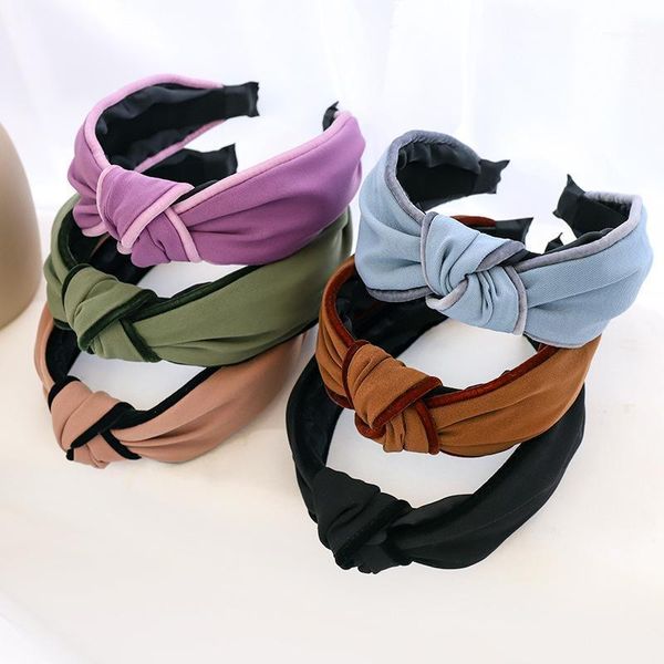 

thick fabric knot hairband knotted headband for women girls hair accessories1