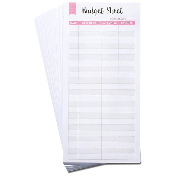 

gift wrap 90 pcs expense budget sheets, bill organizer for a6 binder, cash envelope trackers budgeting, planner