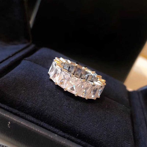

new brand pure 925 sterling silver jewelry for women 925 silver rings wedding around cz ring wedding engagement silver rings, Slivery;golden