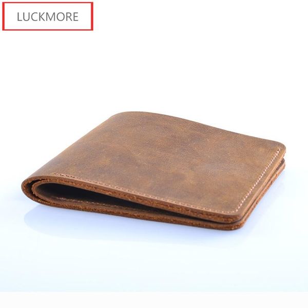 

wallets men vintage genuine leather hasp small purse fashion women card coin case slim male clutch unisex, Red;black