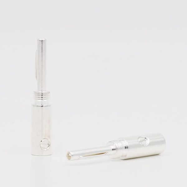 

smart power plugs 8pcs/lot silver plated banana plug adapter connectors