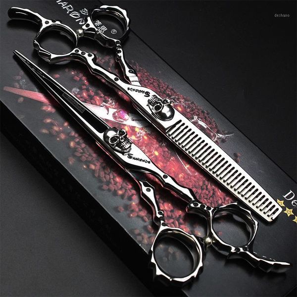 

hair scissors set beauty salon professional 6 inch cut thinning hairdresser special suit barber1