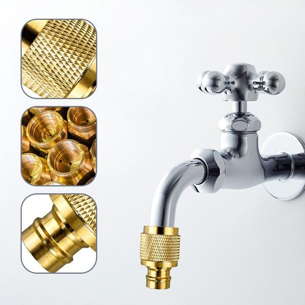 

watering equipments 1/2 brass quick connector universal onnector washing machine hose adapter pipe garden kitchen bathroom