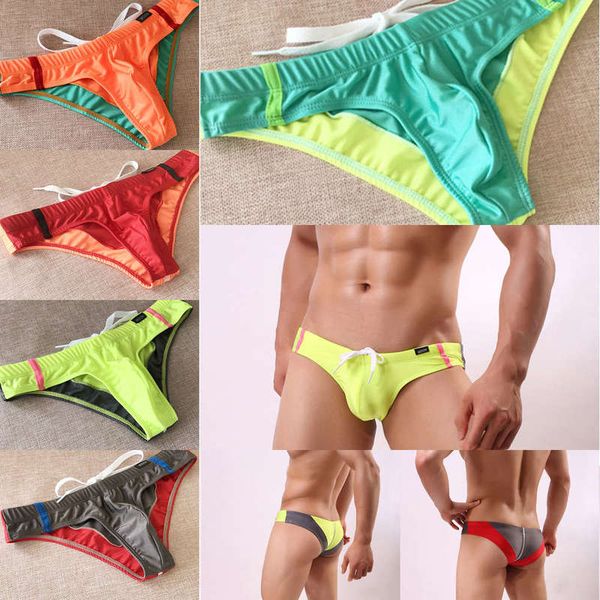 

low waist 20212020 swimwear summer quick dry swimsuits men's surf trunk men swim briefs gay bikinis pool bathing suit