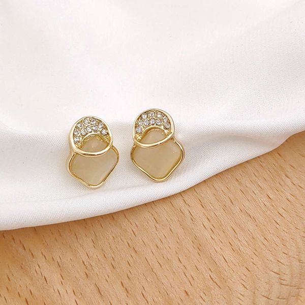 

opal earrings earrings small simple fashion designer style