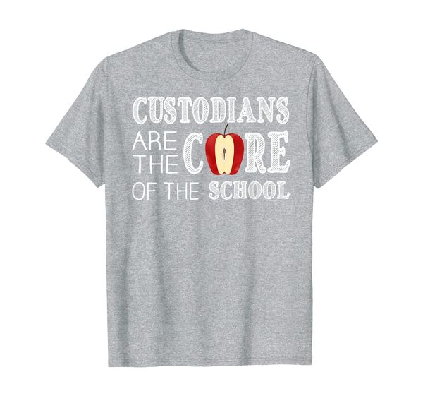 

school custodian back to school appreciation gift t-shirt, White;black