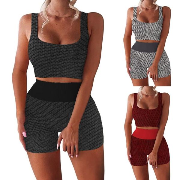 

seamless women yoga set workout shirts sport pants bra gym clothing short crop high waist running leggings sports outfit
