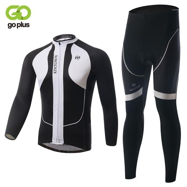 

long sleeve man&woman mtb cycling clothing set maillot winter ropa ciclismo clothes bicycle wear uniform1, Black;blue