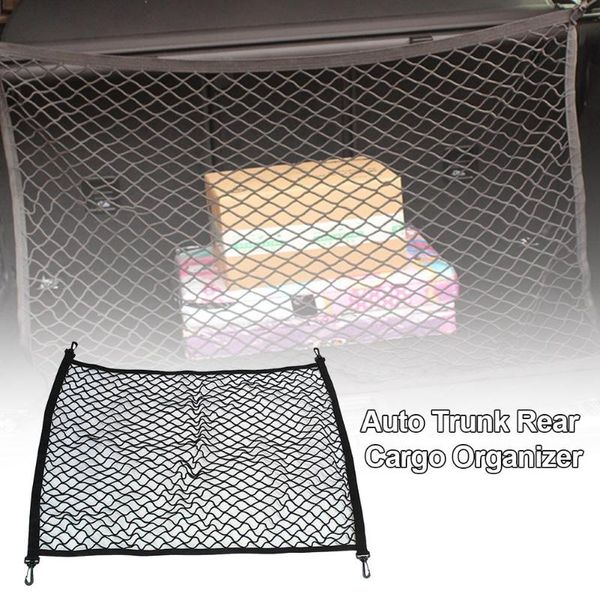 

car organizer cargo net universal trunk rear back seat mesh bag holder accessories