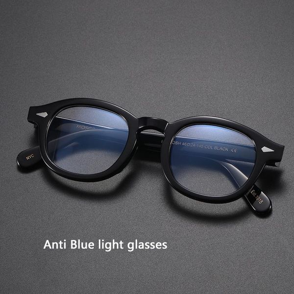 

sunglasses johnny depp anti blue light glasses men computer goggles women acetate eyeglass frame brand design vintage mobile phone, White;black