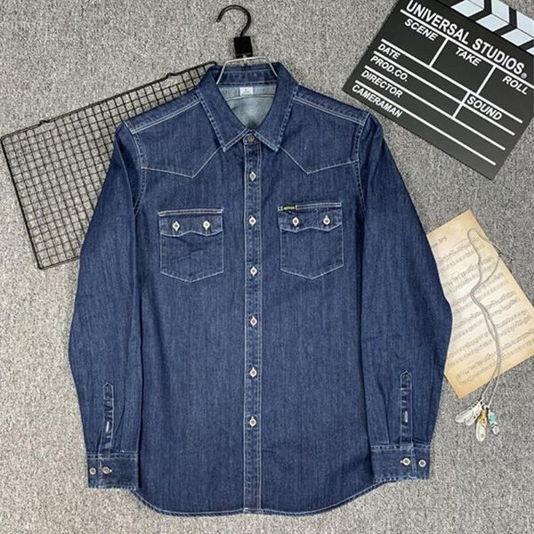 

men's casual shirts clothing 2021 long sleeve shirt denim korean slim camisas para hombre, White;black