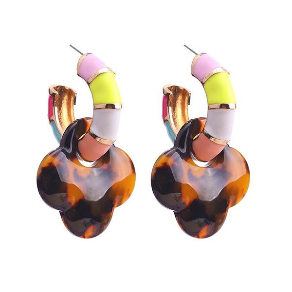 

dangle & chandelier oorbellen fashion statement earring wedding stone drop earrings simple temperament trendy jewelry wholesale, Silver