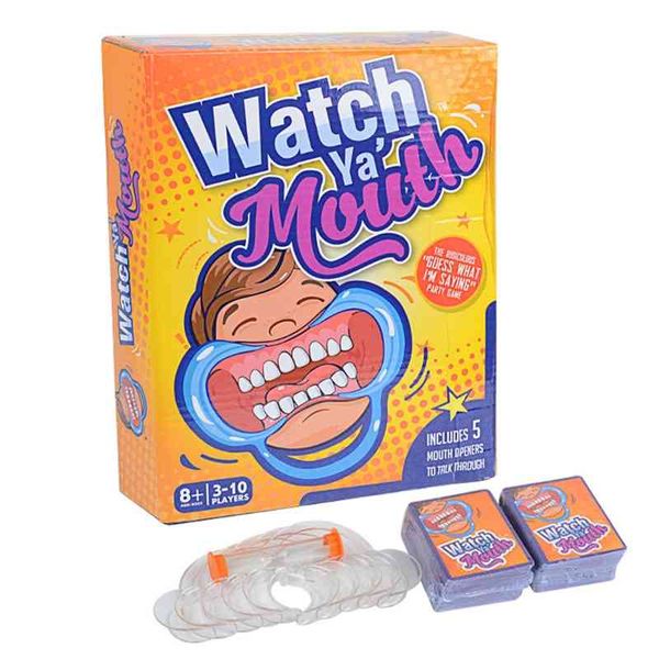 

the united states says out loud plastic toy braces funny card watch ya mouth