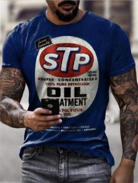 

men's t-shirts 2021 european and american code summer stp letter print movement youth round collar t-shirt male trend, White;black