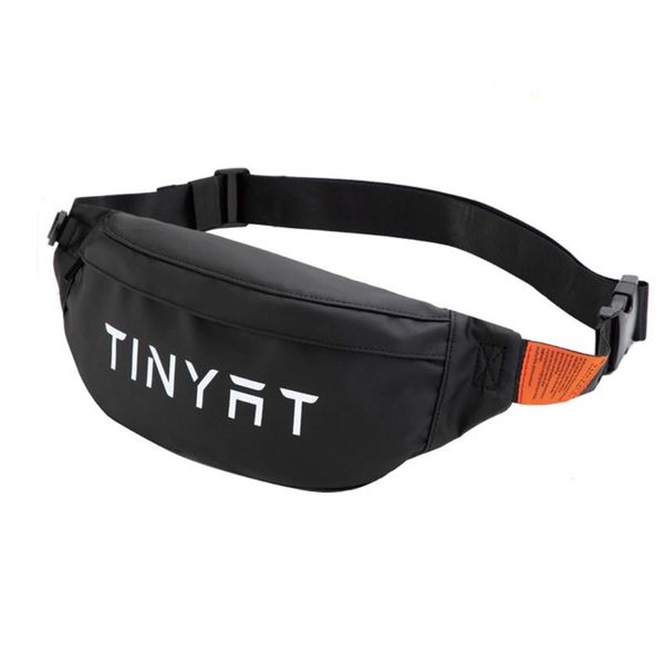 

waist bags men letters print large fanny pack waterproof bag adjustable nylon pouch