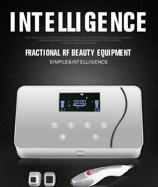 

portable fractional rf needles face lifting wrinkle removal skin tighten radio frequency machine with three tips