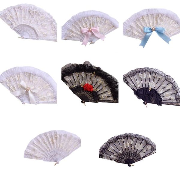 

other event & party supplies dark harajuku lolita flower lace folding handheld hand-crafted for cosplay stage show po booth prop gothic hand