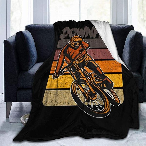 

blankets mountain biker cubre camara green throw blanket 3d print on demand sherpa super comfortable for sofa thin quilt