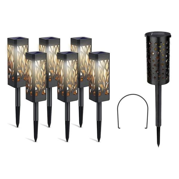 

lawn lamps solar lights outdoor 6 pack garden powered with 1pcs light