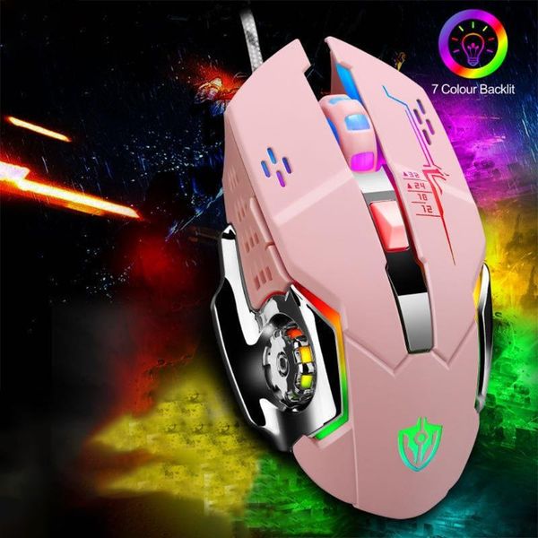 

gaming mouse wired 6d 4-speed dpi rgb mice