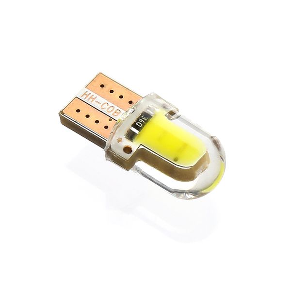 

t10 194 168 w5w led bulbs cob license plate light silica canbus car tail lamp bulb turn side dc 12v