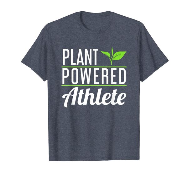 

Vegan T Shirt - Plant Powered Athlete T-Shirt, Mainly pictures