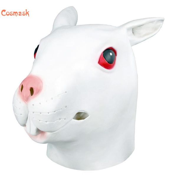 

party masks cosmask halloween cute red eyes latex mask cosplay animal for & carnival